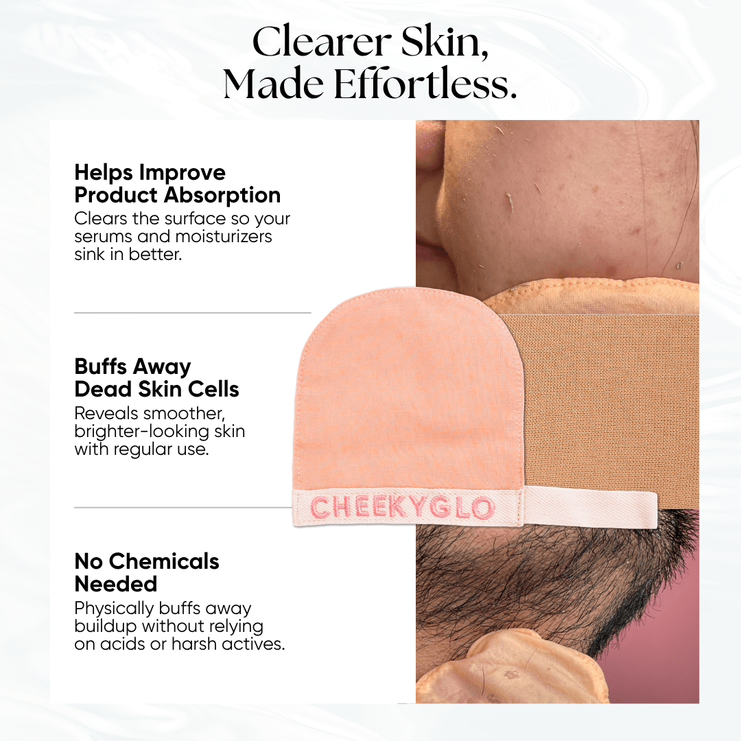 CheekyGlo Silk Exfoliating Face Mitt - CHEEKYGLO