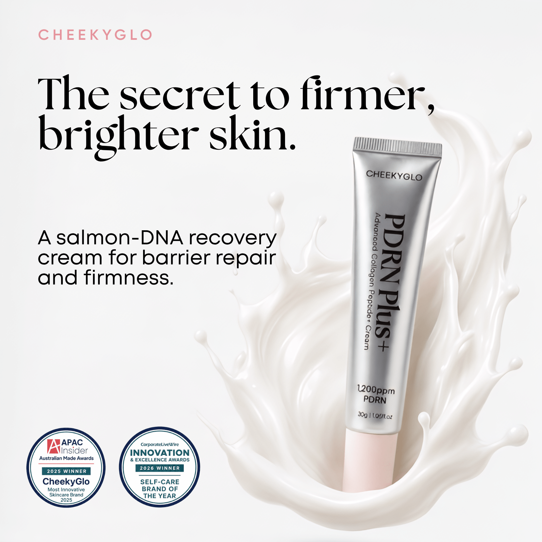 PDRN Plus+ Advanced Collagen Peptide Cream - CHEEKYGLO