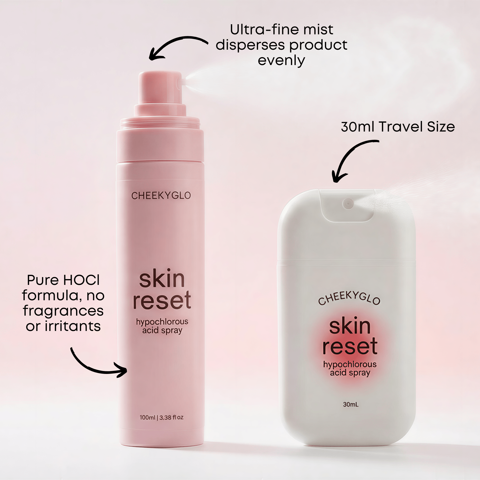 Skin Reset Hypochlorous Spray - CHEEKYGLO