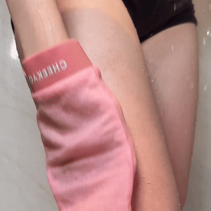 Black+Pink Exfoliating Glove Duo