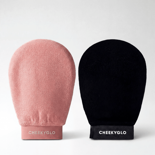 Black+Pink Exfoliating Glove Duo - CHEEKYGLO