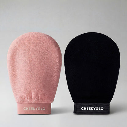 Black+Pink Exfoliating Glove Duo - CHEEKYGLO
