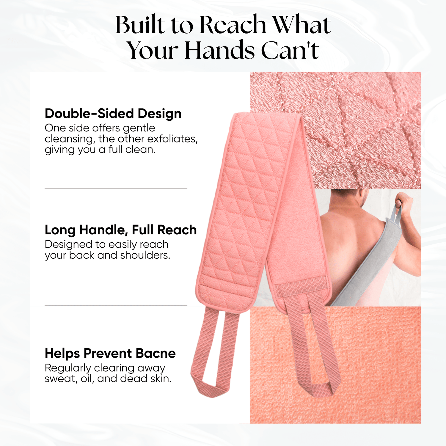 CheekyGlo Exfoliating Back Scrubber - CHEEKYGLO