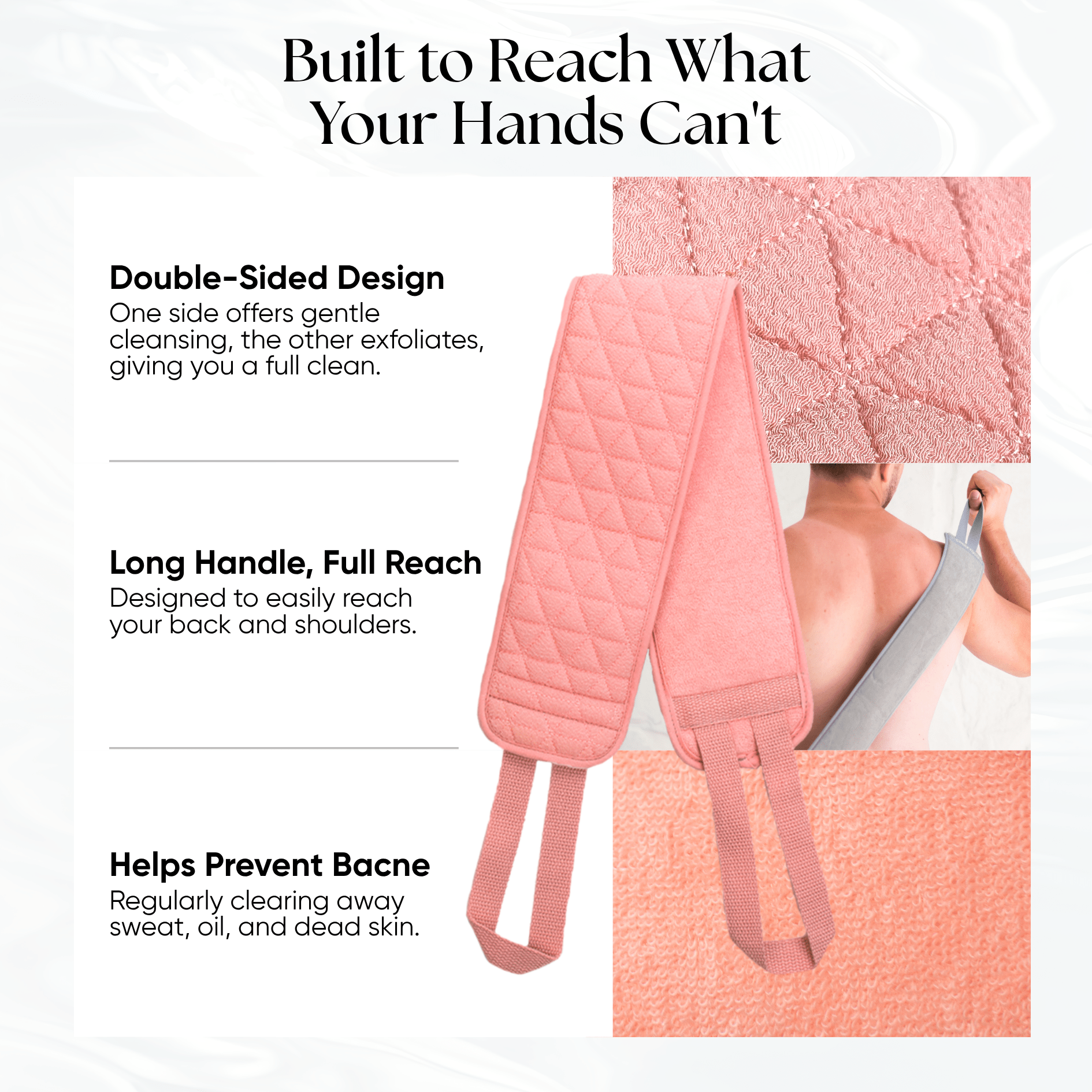 CheekyGlo Exfoliating Back Scrubber - CHEEKYGLO