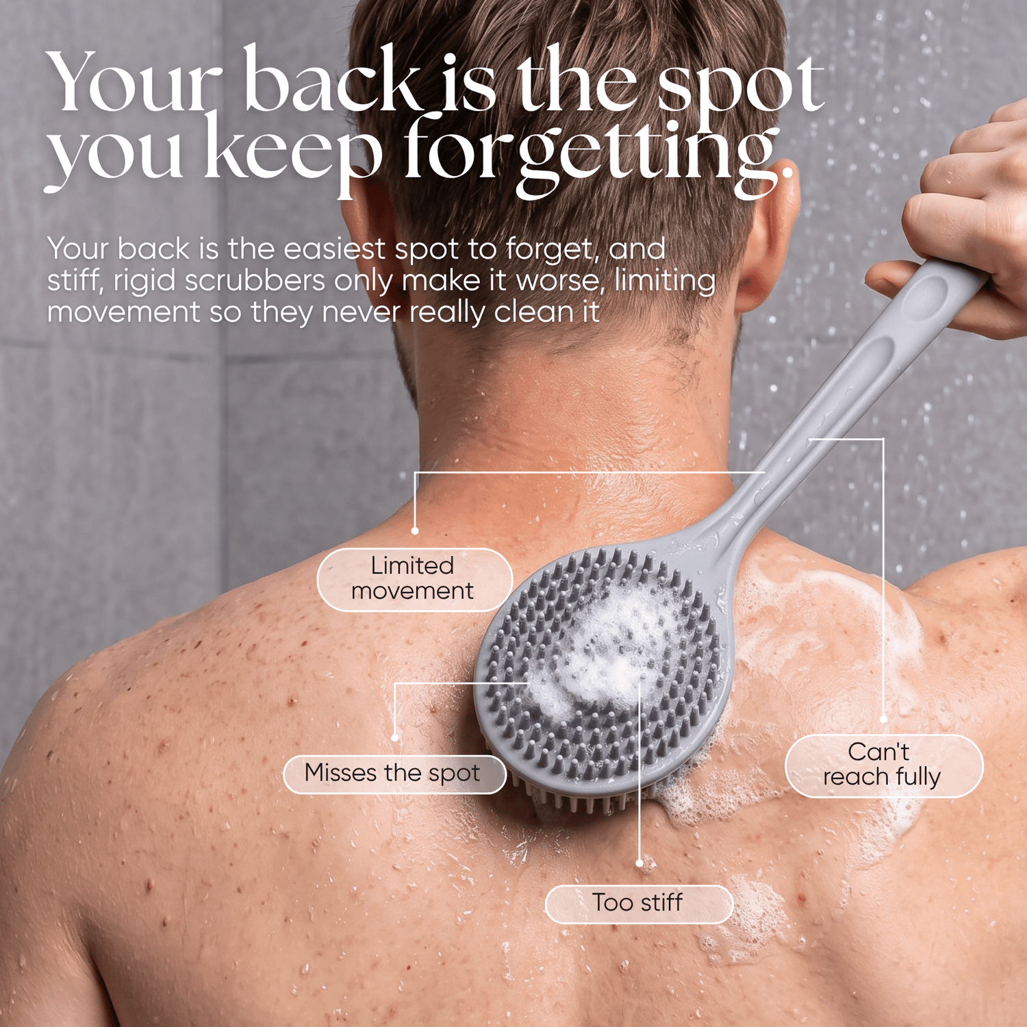 CheekyGlo Exfoliating Back Scrubber - CHEEKYGLO