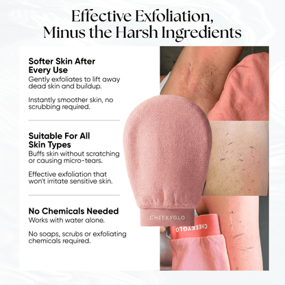 CheekyGlo Exfoliating Glove - CHEEKYGLO