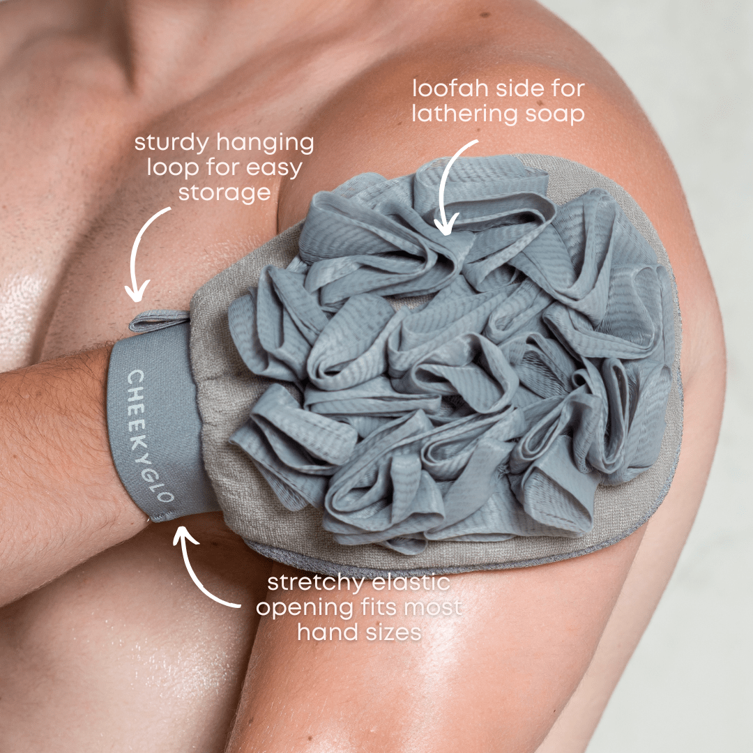 CheekyGlo Exfoliating Loofah Glove - CHEEKYGLO