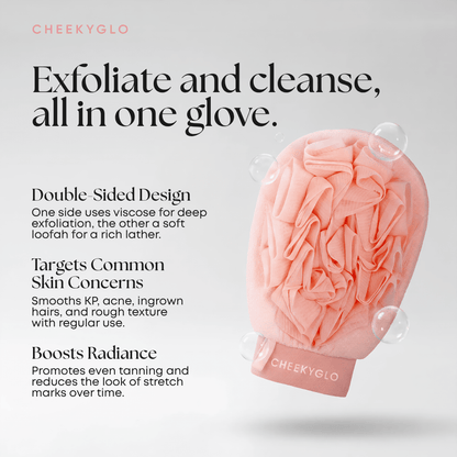 CheekyGlo Exfoliating Loofah Glove - CHEEKYGLO