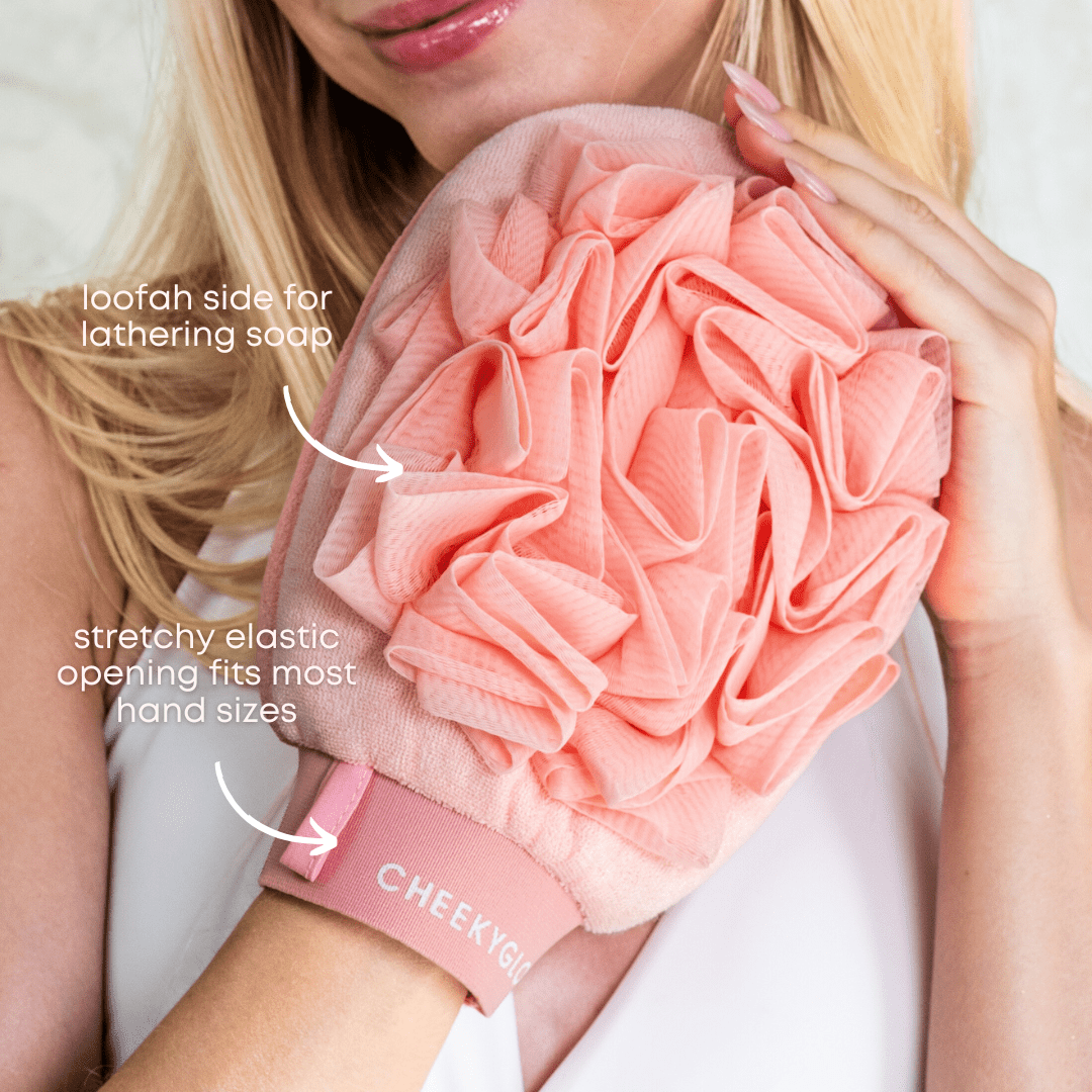 CheekyGlo Exfoliating Loofah Glove - CHEEKYGLO