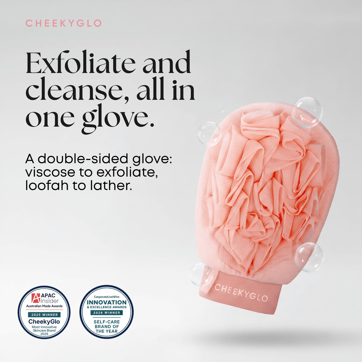 CheekyGlo Exfoliating Loofah Glove - CHEEKYGLO