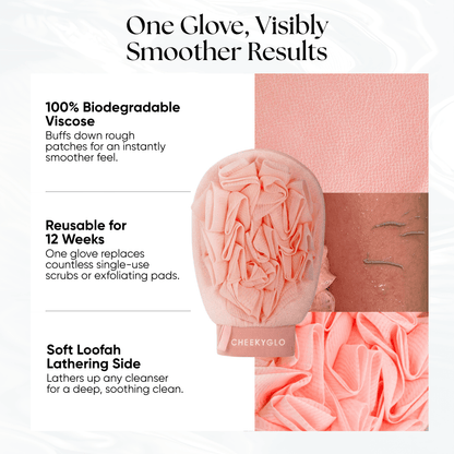 CheekyGlo Exfoliating Loofah Glove - CHEEKYGLO
