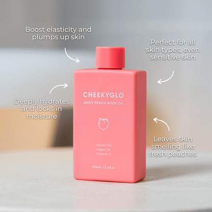 CheekyGlo Juicy Peach Body Oil - CHEEKYGLO