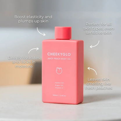 CheekyGlo Juicy Peach Body Oil - CHEEKYGLO