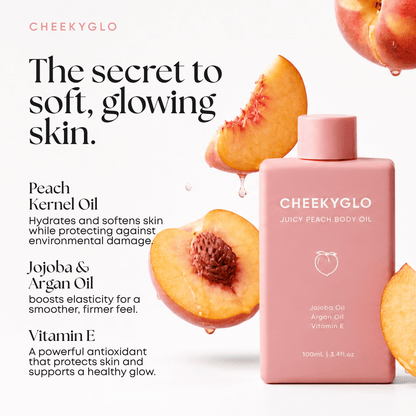 CheekyGlo Juicy Peach Body Oil - CHEEKYGLO