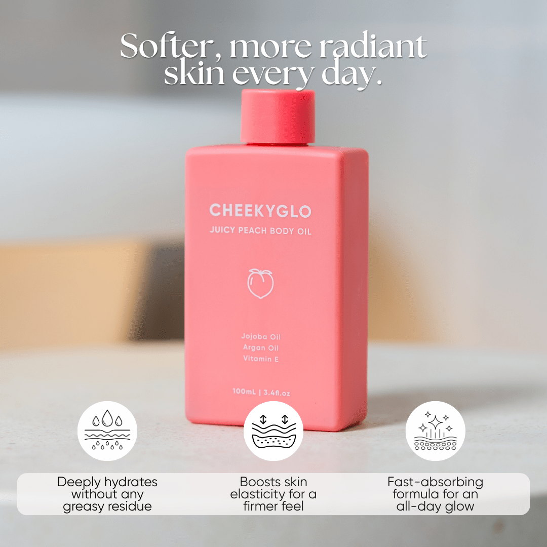 CheekyGlo Juicy Peach Body Oil - CHEEKYGLO