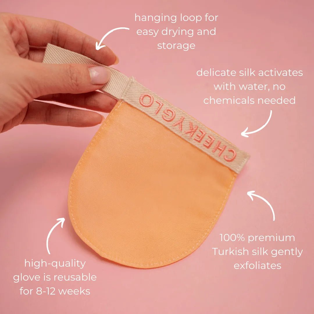 CheekyGlo Silk Exfoliating Face Mitt - CHEEKYGLO