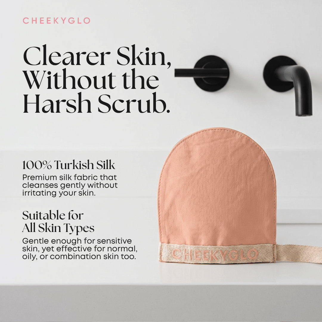 CheekyGlo Silk Exfoliating Face Mitt - CHEEKYGLO