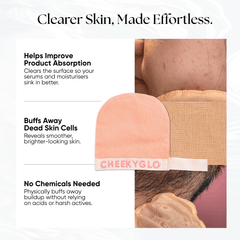 CheekyGlo Silk Exfoliating Face Mitt - CHEEKYGLO