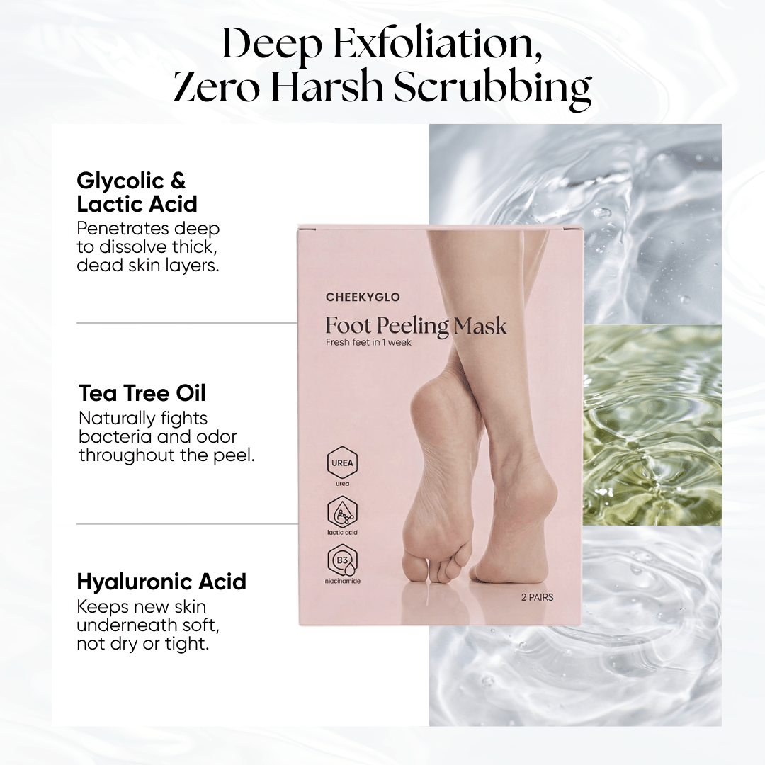 Exfoliating Foot Peeling Mask (2 Pack) - CHEEKYGLO
