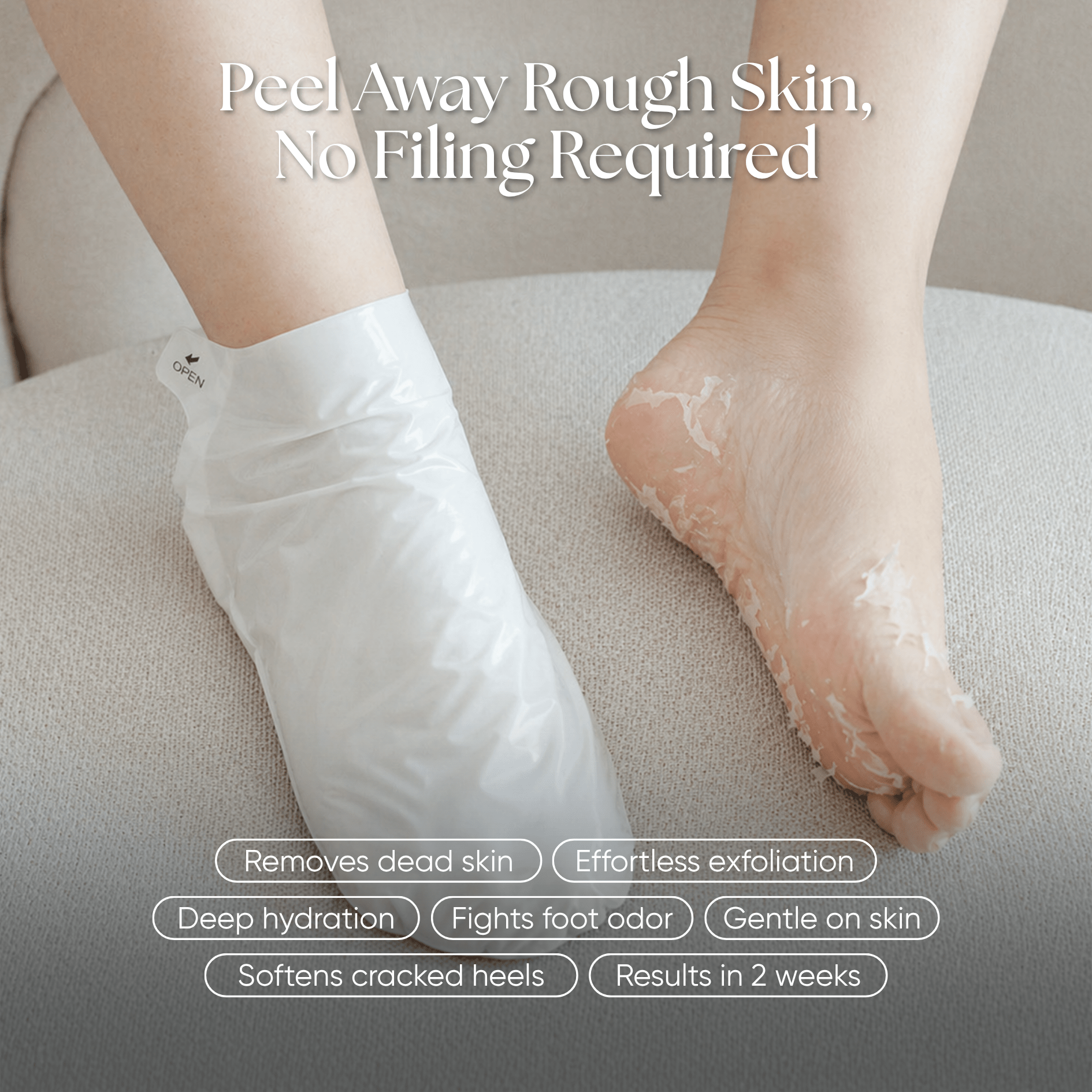 Exfoliating Foot Peeling Mask (2 Pack) - CHEEKYGLO