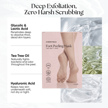 Exfoliating Foot Peeling Mask (2 Pack) - CHEEKYGLO