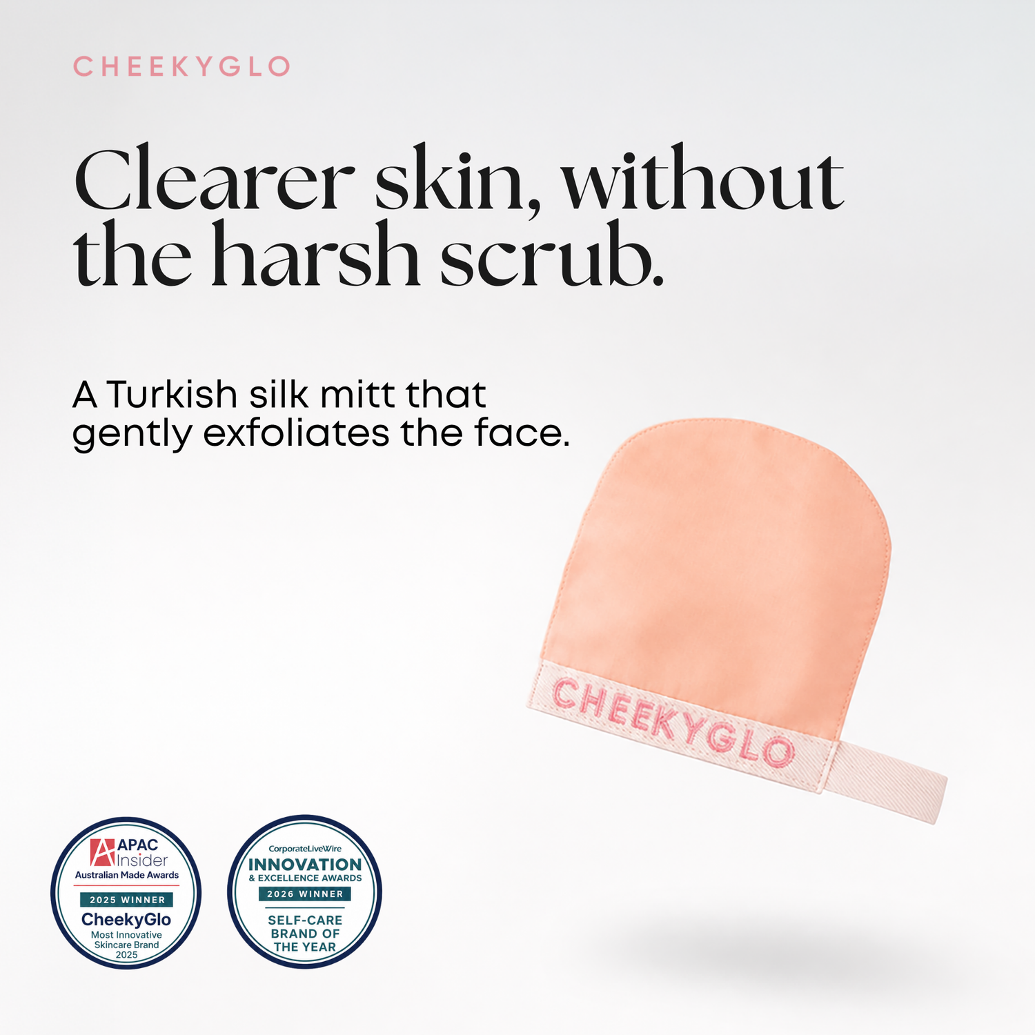 CheekyGlo Silk Exfoliating Face Mitt