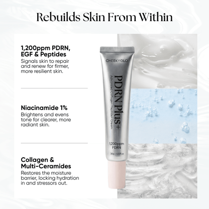 PDRN Plus+ Advanced Collagen Peptide Cream - CHEEKYGLO