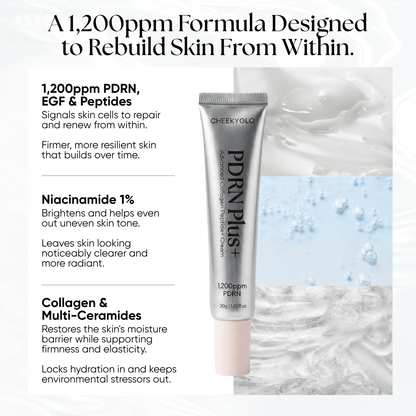 PDRN Plus+ Advanced Collagen Peptide Cream - CHEEKYGLO