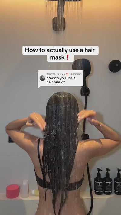 how to properly use cheekyglo rapid repair hair mask in the shower