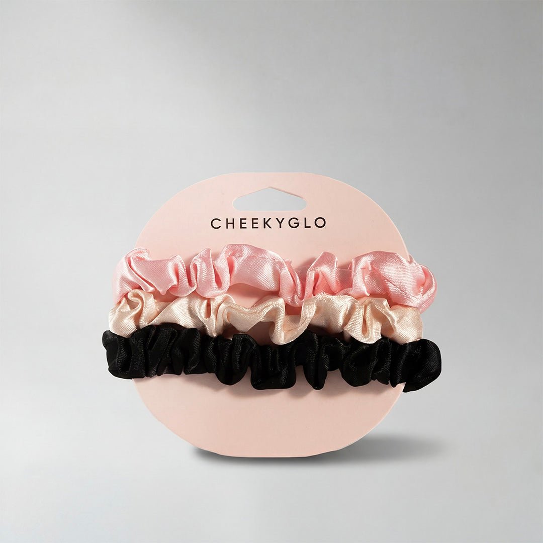 Silk Scrunchies (3 - Pack) - CHEEKYGLO