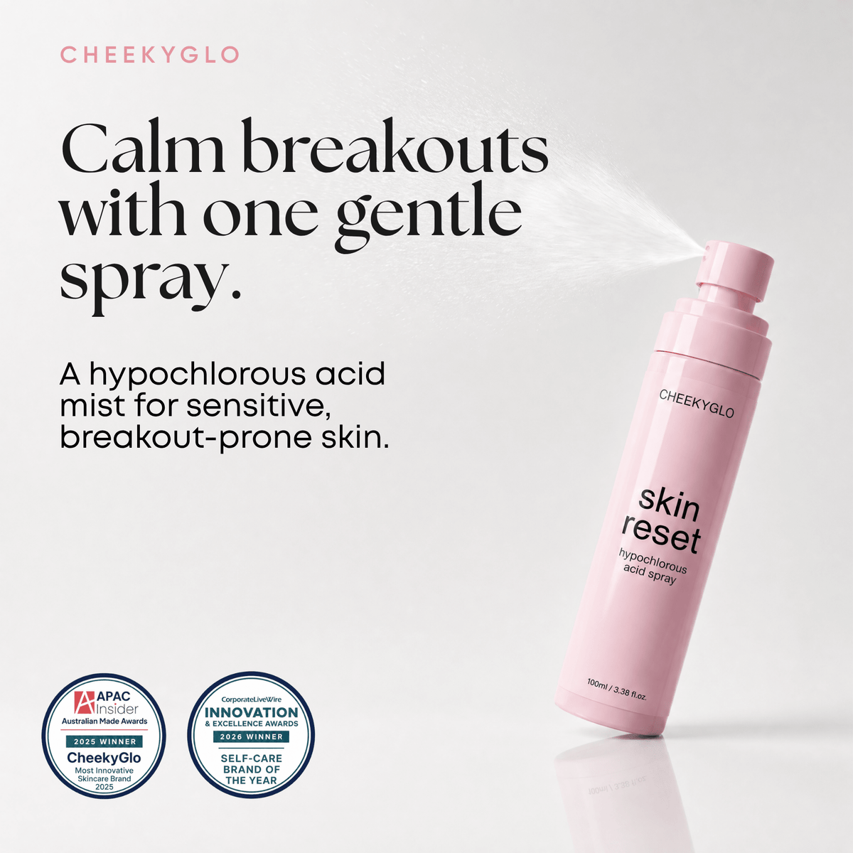 Skin Reset Hypochlorous Spray - CHEEKYGLO