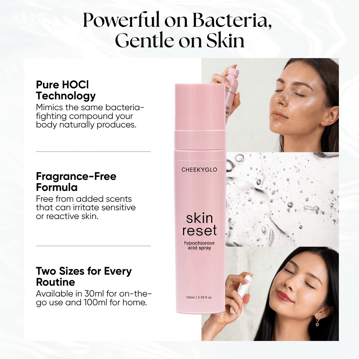 Skin Reset Hypochlorous Spray - CHEEKYGLO