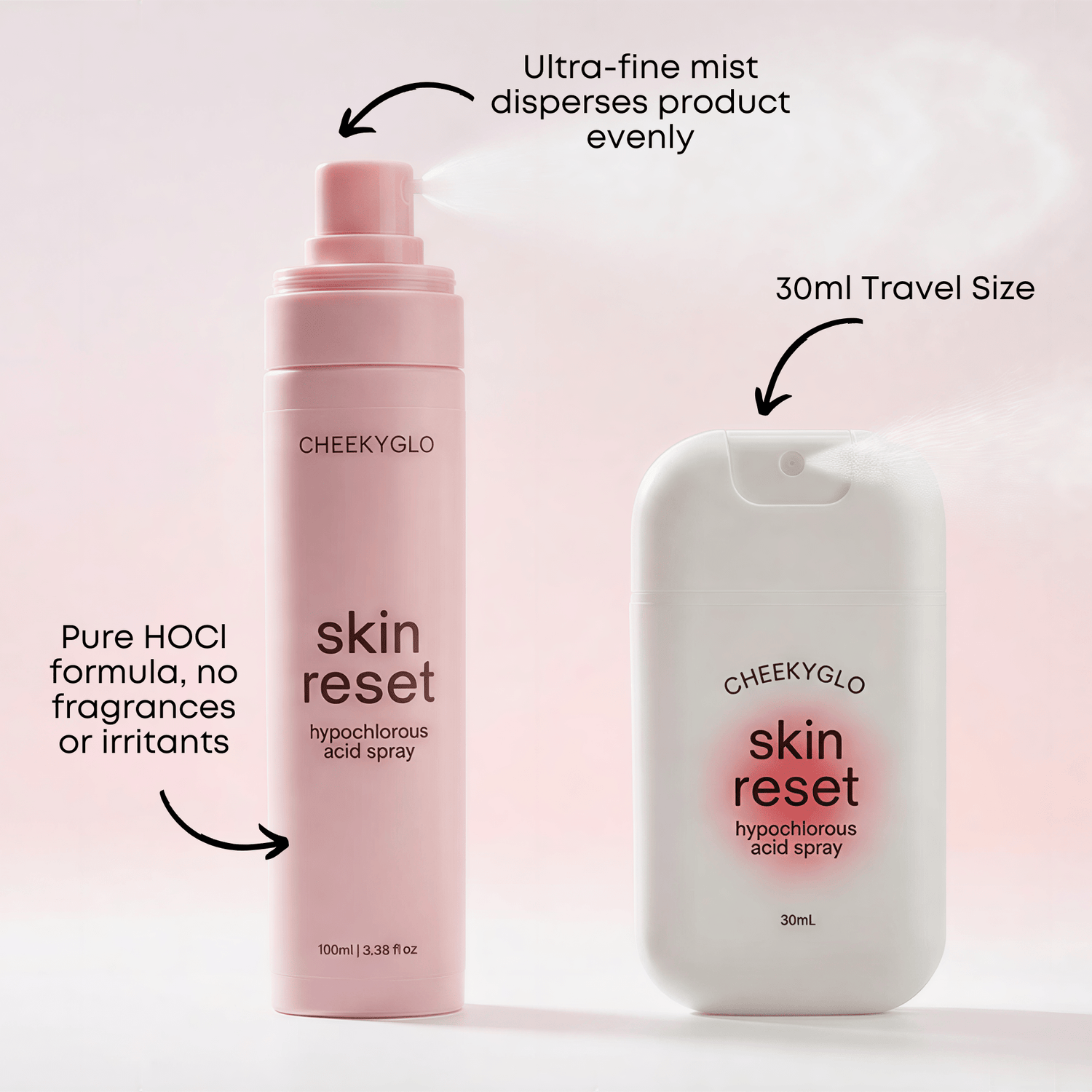 Skin Reset Hypochlorous Spray - CHEEKYGLO